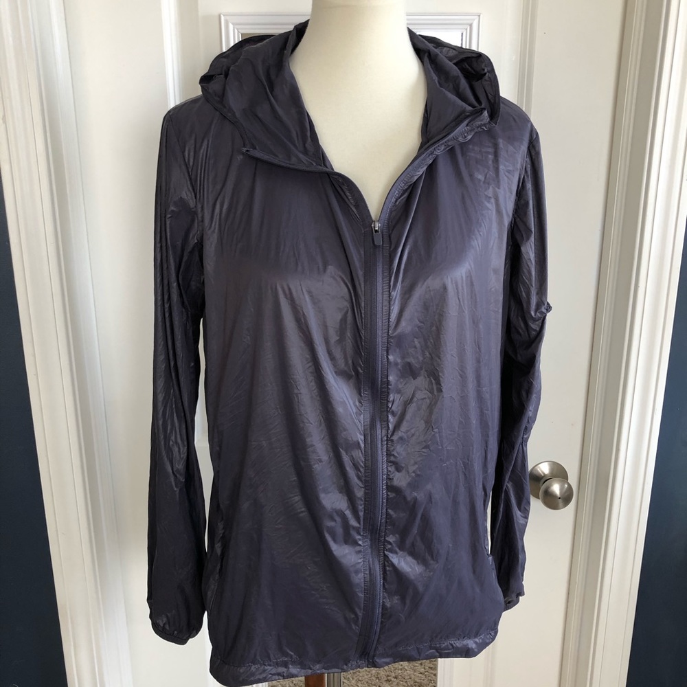 Fabletics Lightweight Packable Running Jacket Purple